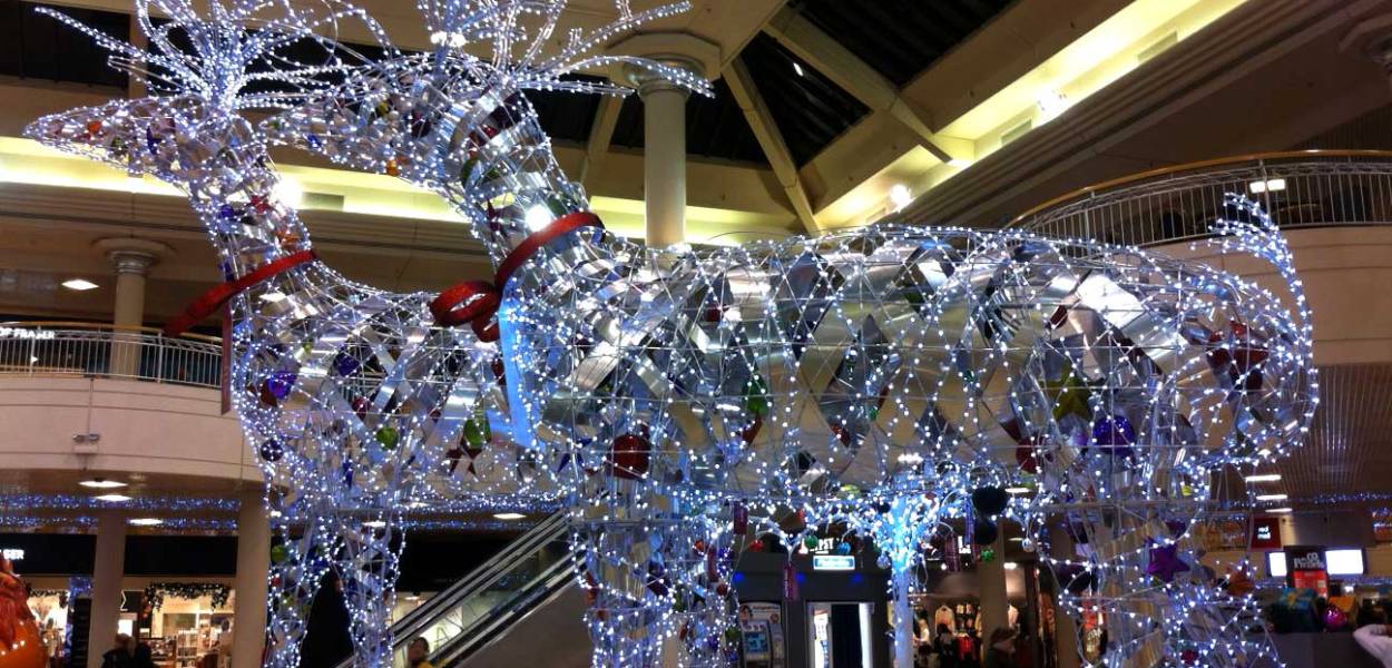 Christmas decorations at Metro Centre