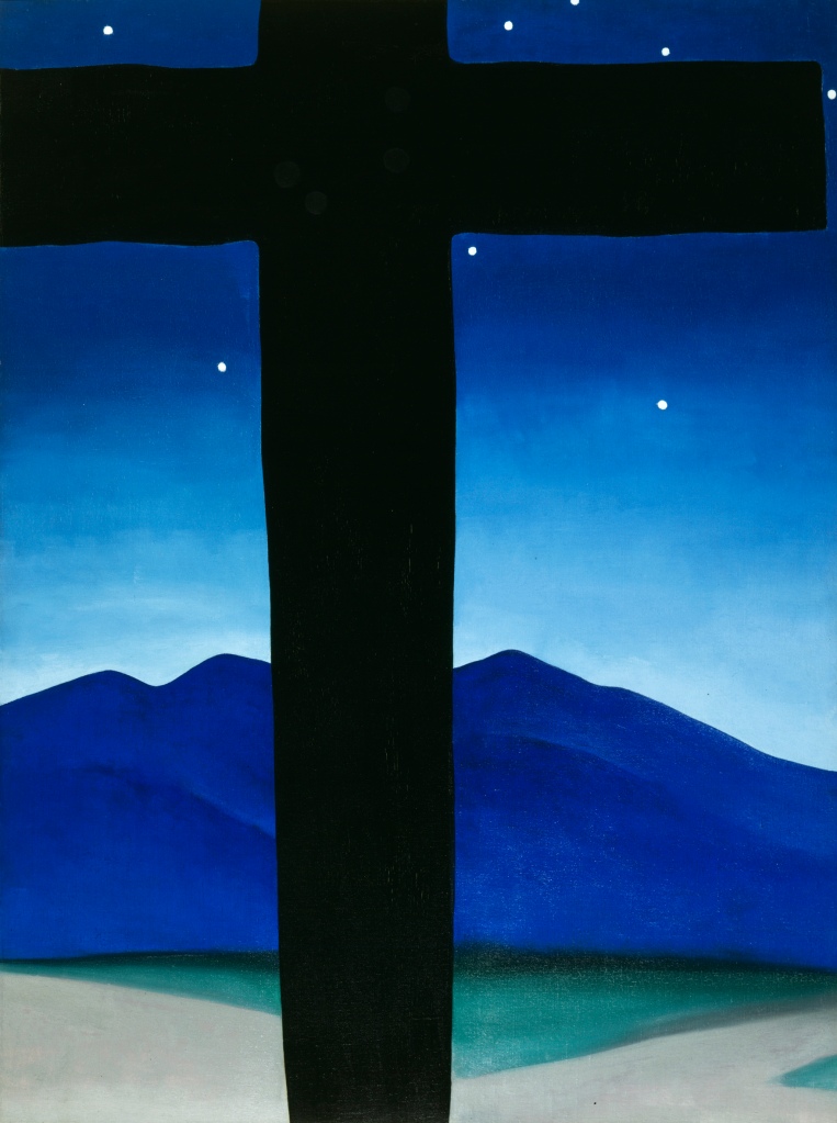 Black Cross with Stars and Blue - Georgia O'Keeffe