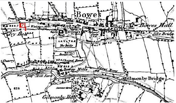 Bowes village map 1857 copyright unknown